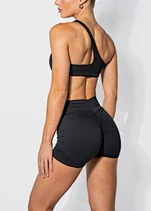 one shoulder sports bra